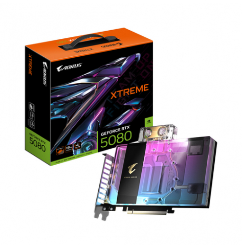GIGABYTE AORUS GeForce RTX 5080 XTREME WATERFORCE WB 16GB