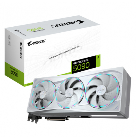 GIGABYTE AORUS GeForce RTX 5090 STEALTH ICE 32GB GDDR7 3xDP 1xHDMI