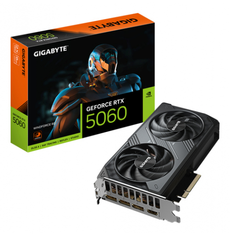 Karta graficzna GIGABYTE GeForce RTX 5060 WINDFORCE 8GB GDDR7 3xDP 1xHDMI