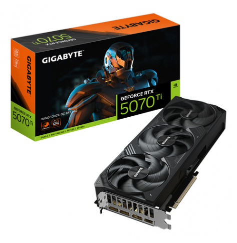 GIGABYTE GeForce RTX 5070 Ti WINDFORCE OC SFF 16GB GDDR7 3xDP 1xHDMI