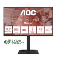 Monitor AOC 24E4CV 23.8 FHD IPS 120Hz 4ms HDMI DP USB-C PD90W Speakers Pivot
