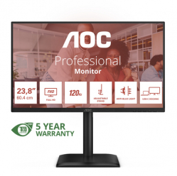 AOC 24E4CV 23.8 FHD IPS 120Hz 4ms  HDMI DP USB-C PD90W Speakers Pivot