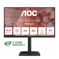 Monitor AOC 24E4U 23.8 FHD IPS 120Hz 4ms  D-Sub HDMI DP HUB USB PIVOT