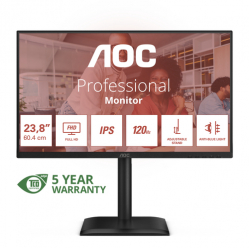 AOC 24E4U 23.8 FHD IPS 120Hz 4ms  D-Sub HDMI DP HUB USB PIVOT