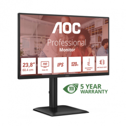 AOC 24E4U 23.8 FHD IPS 120Hz 4ms  D-Sub HDMI DP HUB USB PIVOT