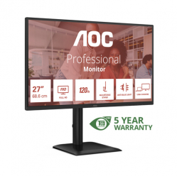 AOC 27E4CV 27 FHD IPS 120Hz 4ms 300cd/?m2 HDMI DP USB-C PD90W RJ45 HUB USB Speakers