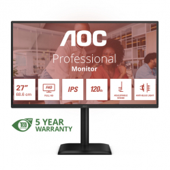 AOC 27E4U 27 FHD IPS 120Hz 4ms  D-Sub HDMI DP Speakers Pivot