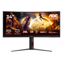 Monitor AOC CU34G4Z 34 4K 1ms 2xHDMI DP USB Black/Red
