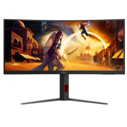 Monitor AOC CU34G4Z 34 4K 1ms 2xHDMI DP USB Black/Red
