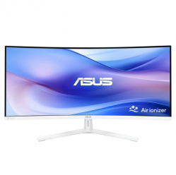 Monitor ASUS VU34WCIP-W 34 VA WLED Curved 1500R UWQHD 100Hz  1ms HDMI DP USB-C USB Hub: 4xUSB 3.2 G1 Type-A White