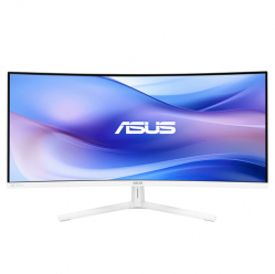 Monitor ASUS VU34WCIP-W 34 VA WLED Curved 1500R UWQHD 100Hz  1ms HDMI DP USB-C USB Hub: 4xUSB 3.2 G1 Type-A White
