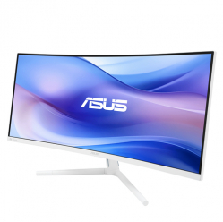 Monitor ASUS VU34WCIP-W 34 VA WLED Curved 1500R UWQHD 100Hz  1ms HDMI DP USB-C USB Hub: 4xUSB 3.2 G1 Type-A White
