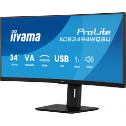 IIYAMA 34 UW Curved VA-panel 4K 120Hz 04ms MPRT Speakers DisplayPort 2xHDMI USB HUB 2x 3.2 2xC Adaptive