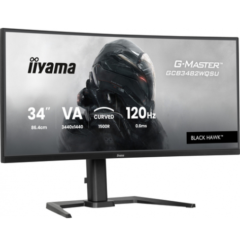 Monitor IIYAMA GCB3482WQSU-B1 34 VA 4K 500cd/m2 0.6ms 2xHDMI DP USB
