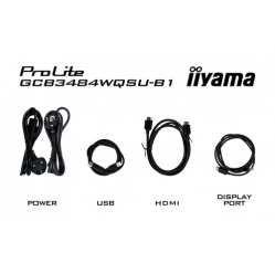 IIYAMA GCB3484WQSU-B1 34 VA 4K 500cd/m2 0.4ms 2xHDMI 2xDP USB