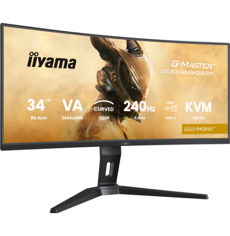 IIYAMA GCB3486WQSCP-B1 34 VA 4K 500cd/m2 0.4ms 2xHDMI 2xDP USB