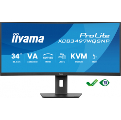 Monitor IIYAMA XCB3497WQSNP 34 UW Curved VA-panel 4K 120Hz 04ms Speakers USB-C Dock DisplayPort 2xHDMI