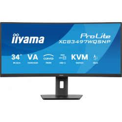 Monitor IIYAMA XCB3497WQSNP 34 UW Curved VA-panel 4K 120Hz 04ms Speakers USB-C Dock DisplayPort 2xHDMI