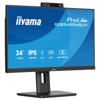 Monitor IIYAMA XUB2490HSUH-B2 24 IPS FHD Windows Hello Webcam 5MP 15cm Height Adj. Stand 4ms Speakers HDMI DP