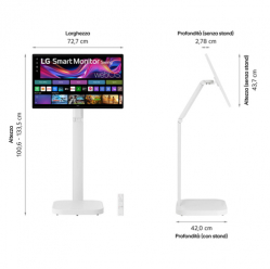 LG 32U889SA-W 31.5 4K UHD IPS Smart Touch with Stand IPS HDMIx2 USB C PD 65W Speakers