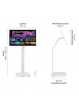 LG 32U889SA-W 31.5 4K UHD IPS Smart Touch with Stand IPS HDMIx2 USB C PD 65W Speakers