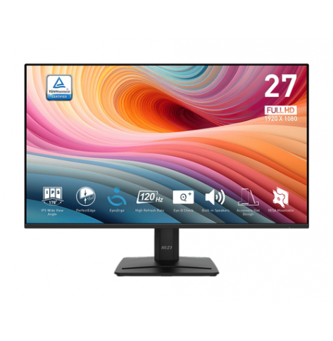 MSI PRO MP275 E2 27 FHD IPS 120Hz  1ms HDMI DP D-sub Speakres