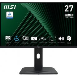 MSI PRO MP275PG 27 IPS FHD 100Hz  1ms HDMI DP D-SUB Speakers Pivot