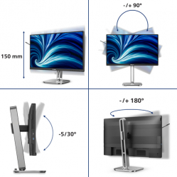 Monitor PHILIPS 24B2N4200/00 23.8 FHD VGA HDMI DP USB