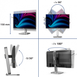 Monitor PHILIPS 24B2U4301/00 23.8 FHD HDMI DP USB