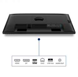 Monitor PHILIPS 27 QHD 120Hz IPS Flat H/A 150 MM USB C DOCKING DISPLAY RJ45 PD>90W Daisy chain TUV EyeSafe certified USB HUB