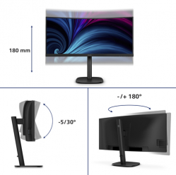 Monitor PHILIPS 34B2U3600C/00 34 Curved 4K HDMI DP USB