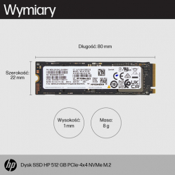 HP Solid State Drive 512GB PCIe-4x4 NVMe M.2