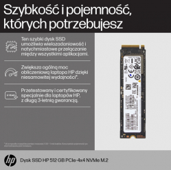 HP Solid State Drive 512GB PCIe-4x4 NVMe M.2