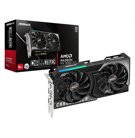 ASRock Karta graficzna Radeon RX 9060 XT CHALLENGER 16GB GDDR6 128bit 2DP/HDMI