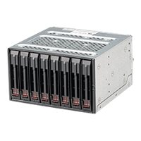 Klatka na dyski twarde SUPERMICRO Chassis czarna SAS3 SATA3 Mobile Rack for 8x2.5inch HDD W O Fan Modu