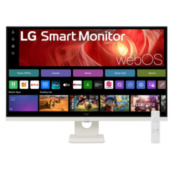 Monitor LG 32U721SA-W 31.5 Smart UHD IPS WebOS 5ms HDMI2.1x2 USB C PD 65W HUB USB