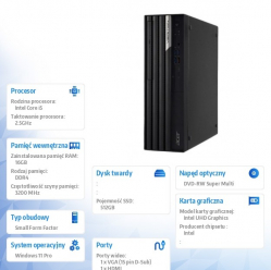 Komputer Acer Veriton VX4710GT i5-13400 16GB 512GB SSD W11P 2Y