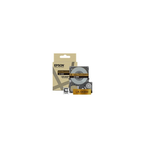 Papier EPSON Metallic Tape Gold/Black 18mm 9m LK-5KBM