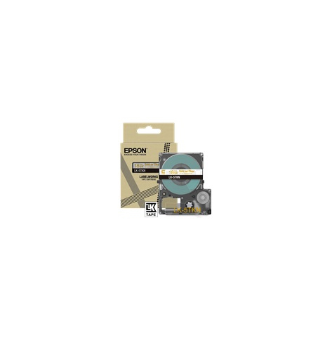 Papier EPSON Metallic Tape Clear/Gold 18mm 9m LK-5TKN
