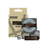 Papier EPSON Metallic Tape Black/Gold 18mm 9m LK-5BKP