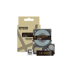 EPSON Metallic Tape Black/Gold 18mm 9m LK-5BKP