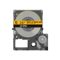 Papier EPSON Matte Tape Yellow/Black 24mm 8m LK-6YBJ