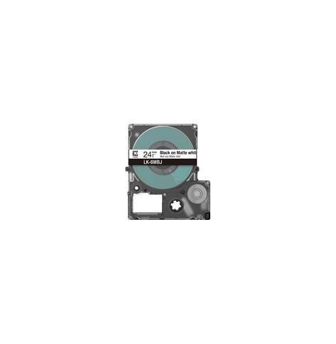 Papier EPSON Matte Tape White/Black 24mm 8m LK-6WBJ