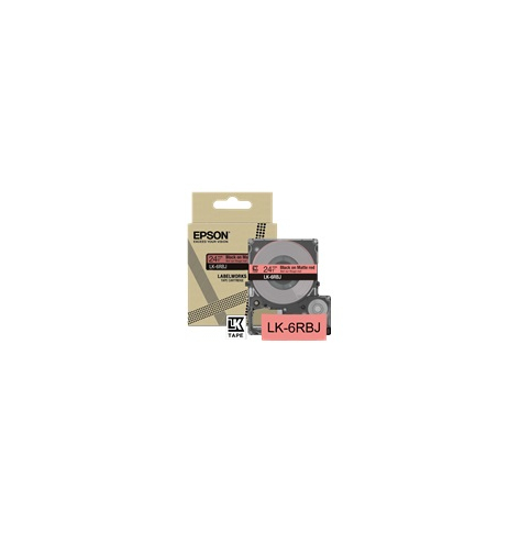 Papier EPSON Matte Tape Red/Black 24mm 8m LK-6RBJ