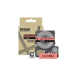 EPSON Matte Tape Red/Black 18mm 8m LK-5RBJ