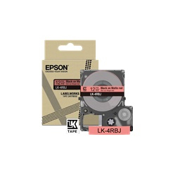 EPSON Matte Tape Red/Black 12mm 8m LK-4RBJ
