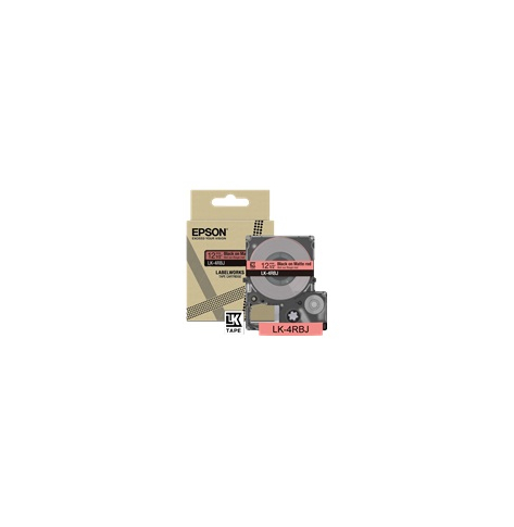 Papier EPSON Matte Tape Red/Black 12mm 8m LK-4RBJ