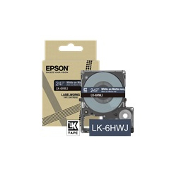 EPSON Matte Tape Navy/White 24mm 8m LK-6HWJ