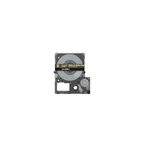Papier EPSON Matte Tape Khaki/White 24mm 8m LK-6QWJ