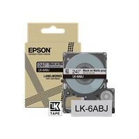 Papier EPSON Matte Tape Grey/Black 24mm 8m LK-6ABJ